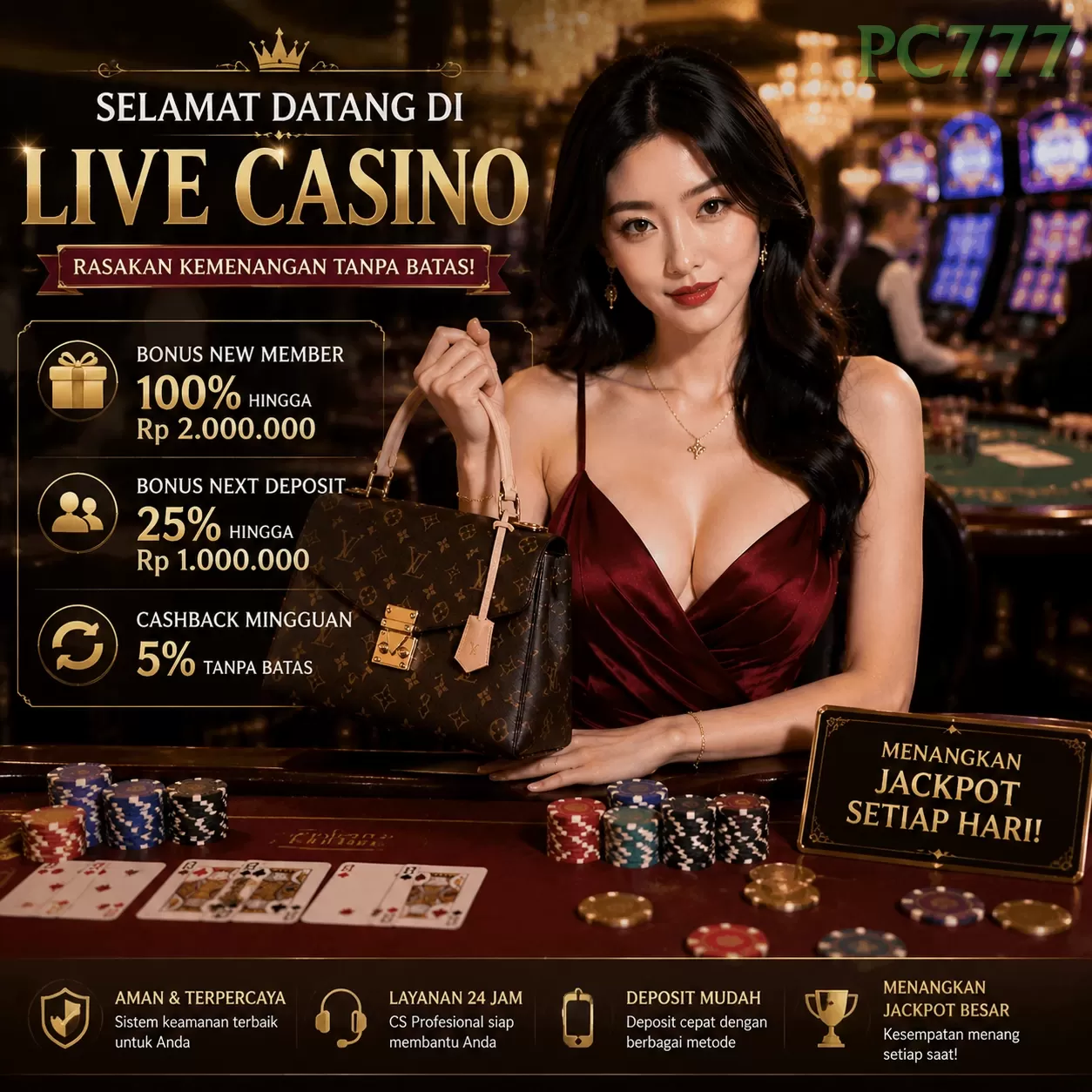 Main pc777i Menang Jackpot Besar